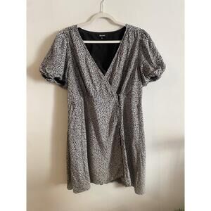 Madewell Challis Wrap Mini Dress in Tudor‎ Floral Size 14